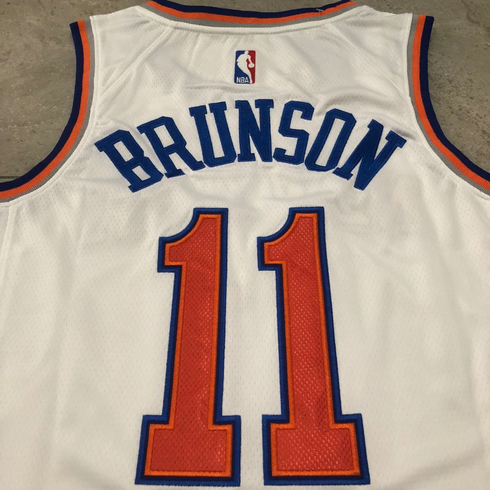 NBA New York Knicks #11 Jalen Brunson Men's Nike 2025-26 Association Embroidery Jersey