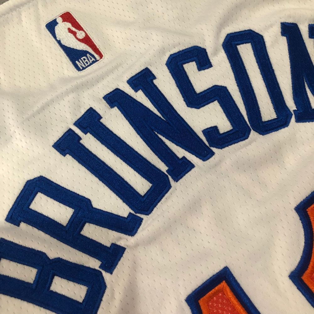 NBA New York Knicks #11 Jalen Brunson Men's Nike 2025-26 Association Embroidery Jersey