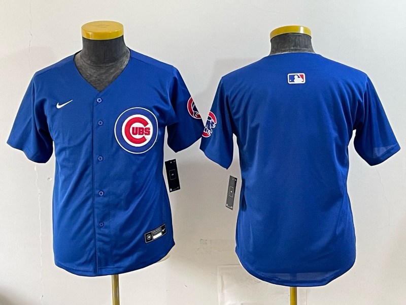 Youth MLB Chicago Cubs Nameless Nike Royal Alternate Limited Jersey