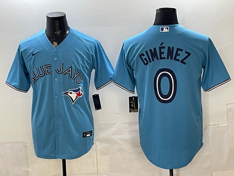 Men's MLB Toronto Blue Jays #0 Andrés Giménez Nike Blue Alternate Limited Jersey