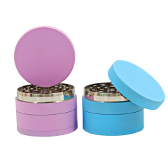 50mm 4-Layer Aluminum Alloy Glow-in-the-Dark Herb Grinder – Magnetic Lid & Mesh Filter