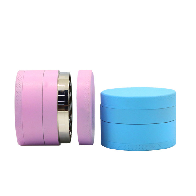 50mm 4-Layer Aluminum Alloy Glow-in-the-Dark Herb Grinder – Magnetic Lid & Mesh Filter