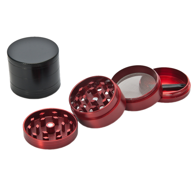 Aluminum Alloy Herb Grinder 40/50/55/63/75mm | 4-Layer Manual Tobacco Grinder