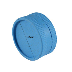 55mm Biodegradable Plastic Herb Grinder – 2 Layer Eco-Friendly Design