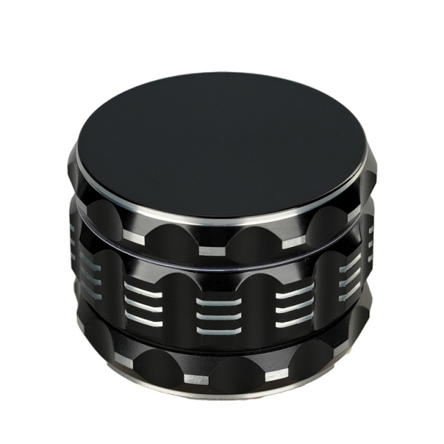 63mm Aluminum Alloy Herb Grinder – 4-Layer Heavy-Duty Metal Grinder with Unique Gear Design, Sharp Teeth, and Magnetic Lid for Efficient Grinding