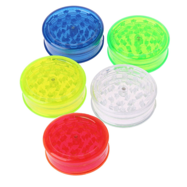 40mm Plastic Herb Grinder – Compact 2-Layer Design