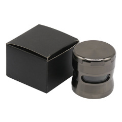 52mm 4-Layer Zinc Alloy Herb Grinder with Side 3-Hole Design | Durable Metal Tobacco Grinder with Mesh Screen & Pollen Catcher
