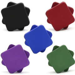 Square Aluminum Herb Grinder 2 Layers 50mm Metal Grinder Tobacco Crusher Portable Smoking Accessories