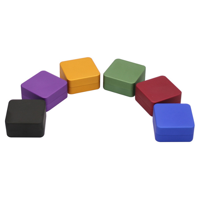 Square Aluminum Herb Grinder 2 Layers 50mm Metal Grinder Tobacco Crusher Portable Smoking Accessories