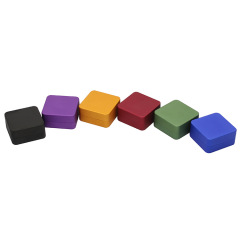 Square Aluminum Herb Grinder 2 Layers 50mm Metal Grinder Tobacco Crusher Portable Smoking Accessories