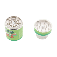 Disguised Candy Bottle Herb Grinder – 3-Layer Plastic & Metal Teeth Portable Tobacco Crusher 45mm