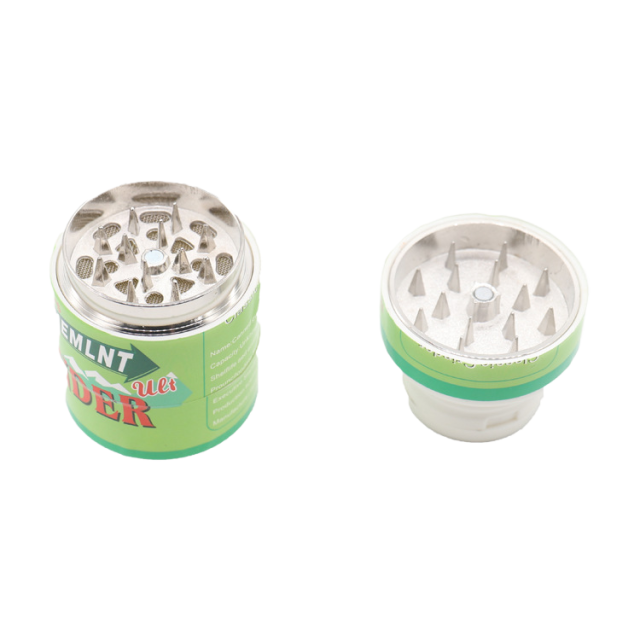 Disguised Candy Bottle Herb Grinder – 3-Layer Plastic & Metal Teeth Portable Tobacco Crusher 45mm