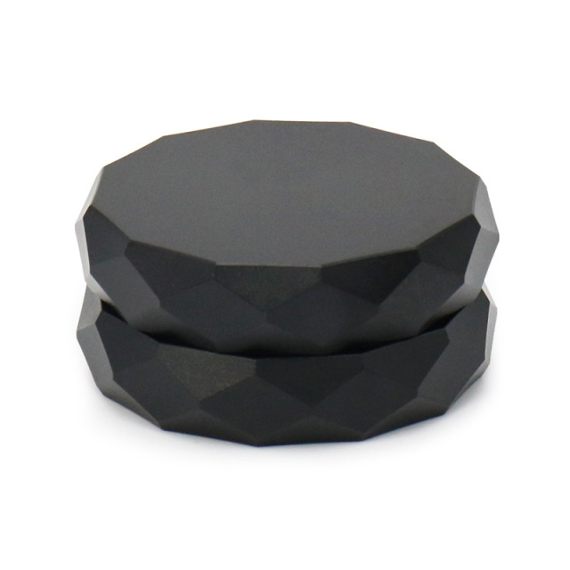 50mm Square Aluminum Alloy Herb Grinder 2 Layers Portable Magnetic Lid Crusher