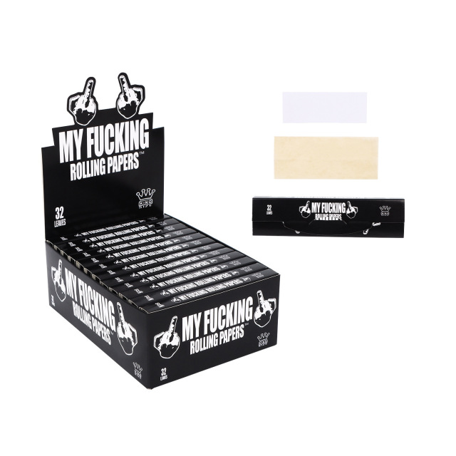 FK Series Brown Rolling Papers with White Filters – King Size Slim