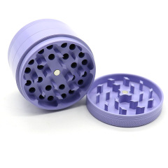 63mm Ceramic Coated Aluminum Herb Grinder – 4-Layer Metal Tobacco Grinder with Magnetic Lid and Sharp Teeth