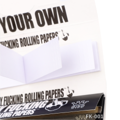 FK Series Brown Rolling Papers with White Filters – King Size Slim