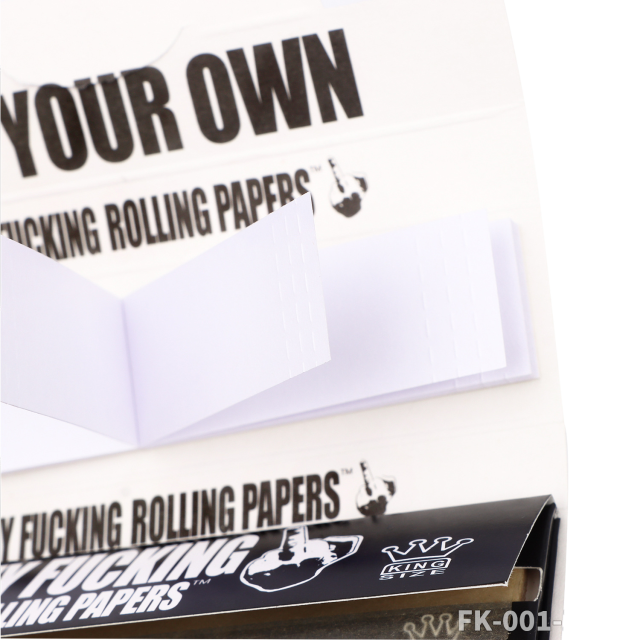FK Series Brown Rolling Papers with White Filters – King Size Slim