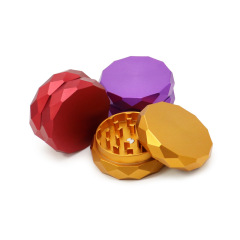 50mm Square Aluminum Alloy Herb Grinder 2 Layers Portable Magnetic Lid Crusher