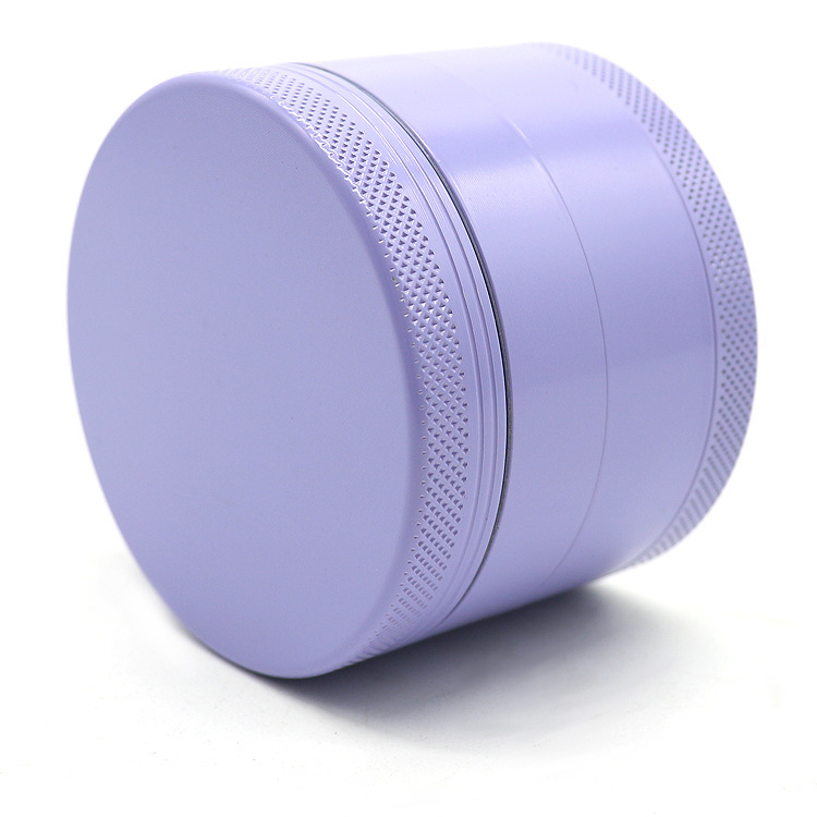 63mm Ceramic Coated Aluminum Herb Grinder – 4-Layer Metal Tobacco Grinder with Magnetic Lid and Sharp Teeth