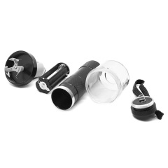 Portable Electric Herb Grinder – Aluminum Alloy Automatic Spice Crusher with Transparent Chamber