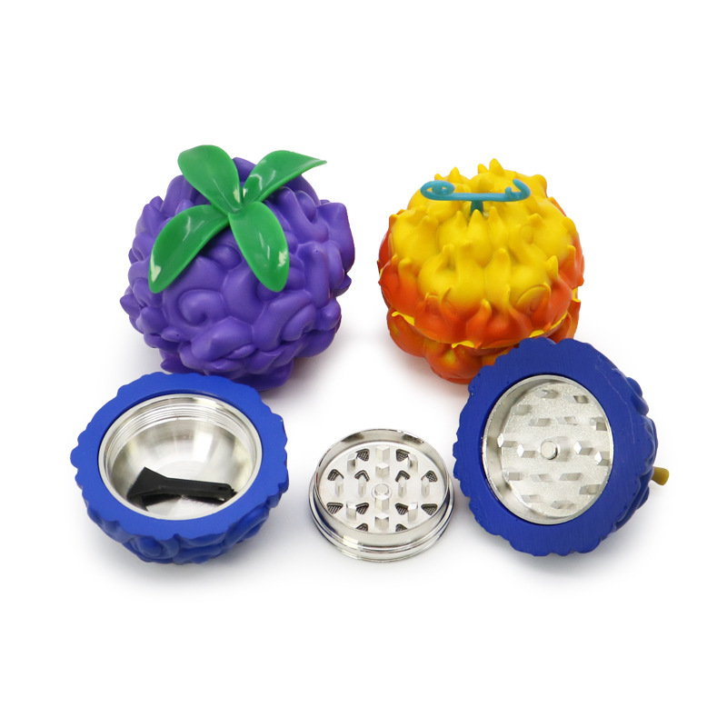 63mm Zinc Alloy Fruit Shape Herb Grinder – 3 Layers Novelty Design Tobacco Grinder