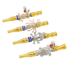 Decorative Metal Smoking Pipe with Pendant – Detachable & Easy Clean – 100mm