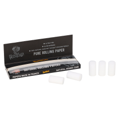 Honeypuff 8mm Round Cotton Filter Tips with Ultra Thin Rolling Paper – 1000pcs Bag