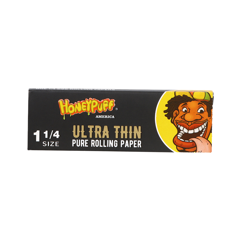Honeypuff 8mm Round Cotton Filter Tips with Ultra Thin Rolling Paper – 1000pcs Bag