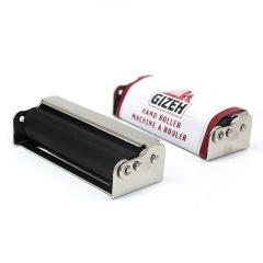 70mm Metal Cigarette Rolling Machine – GIZEH Style Hand Roller