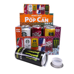 6pcs Pop Can Hidden Stash Jar Set – Aluminum Secret Storage Container for Herbs, Tobacco, and Small Items