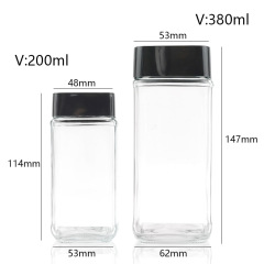 Glass Jar with Plastic Lid – Herb & Tobacco Storage Container