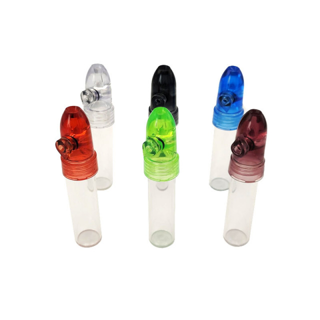 Plastic Pill Bottle Pipe – Portable Herb Storage Tube with Smoking Pipe Cap | 36mm/53mm/66mm