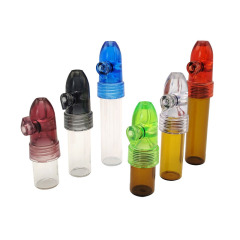 Plastic Pill Bottle Pipe – Portable Herb Storage Tube with Smoking Pipe Cap | 36mm/53mm/66mm