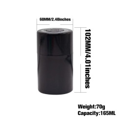 Skull Design Vacuum Stash Jar – Airtight Herb Storage Container, 6 Colors Mixed