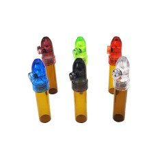 Plastic Pill Bottle Pipe – Portable Herb Storage Tube with Smoking Pipe Cap | 36mm/53mm/66mm