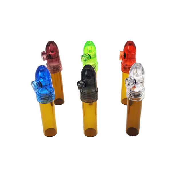 Plastic Pill Bottle Pipe – Portable Herb Storage Tube with Smoking Pipe Cap | 36mm/53mm/66mm