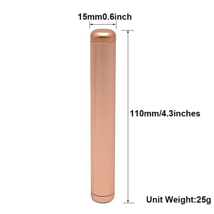 Aluminum Alloy Portable Tube – Airtight Herb Storage Container, 110×15mm