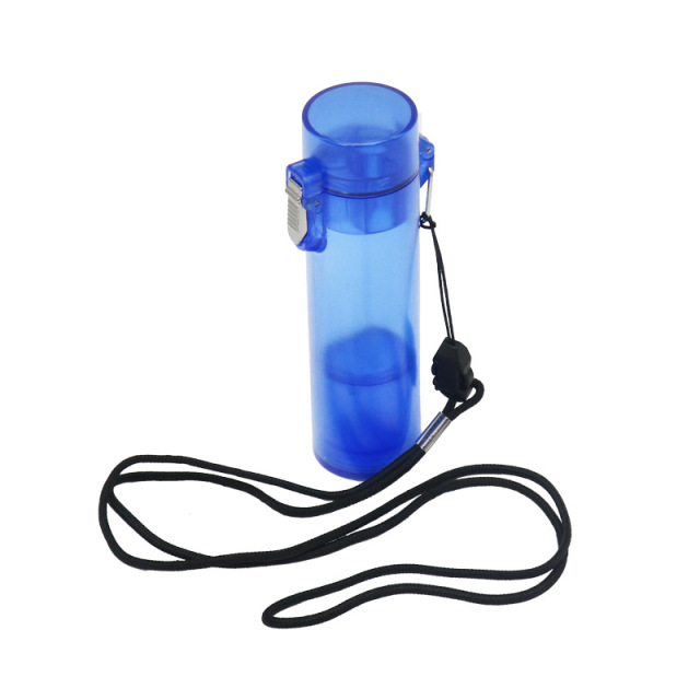 Transparent Plastic Rolling Box – Airtight Herb Storage Container with Locking Clip, Portable Stash Case