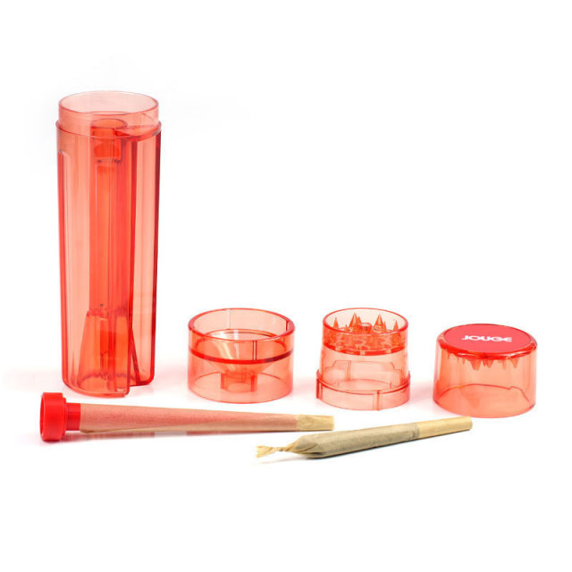 Plastic Cone Roller with Herb Grinder | Manual Pre Roll Cone Filling Machine | 48×178mm