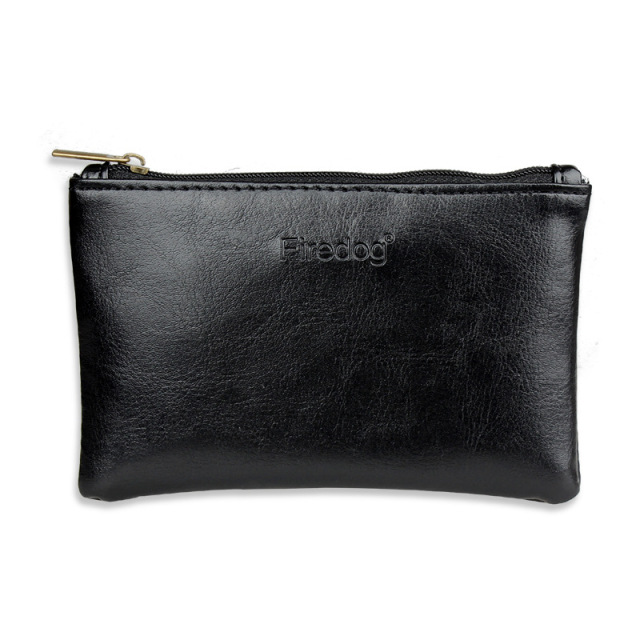 PU Leather Tobacco Pouch with Zipper | Smoking Storage Bag for Tobacco & Accessories
