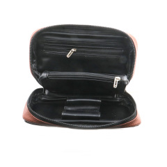 PU Leather Tobacco Pouch with Zipper | Portable Smoking Storage Bag for Tobacco, Rolling Papers & Accessories