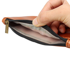 PU Leather Tobacco Pouch with Zipper | Smoking Storage Bag for Tobacco & Accessories
