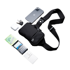 Odor-Proof Crossbody Shoulder Bag – Small Waterproof Sling Bag with Smell-Proof Zipper, Anti-Theft Travel Pouch for Men & Women