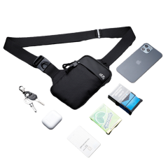 Odor-Proof Crossbody Shoulder Bag – Small Waterproof Sling Bag with Smell-Proof Zipper, Anti-Theft Travel Pouch for Men & Women