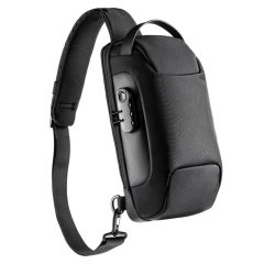 Waterproof Anti-Theft Sling Bag with Lock – Slash-Resistant, Odor-Proof, Portable Crossbody Backpack