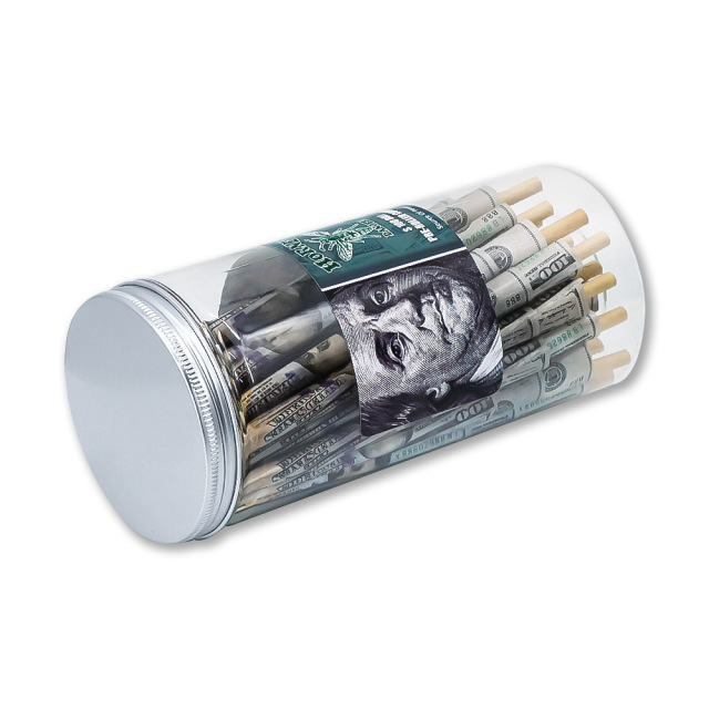 Pre-Rolled Cones 110mm – $100 Bill Design, 102PCS Jar