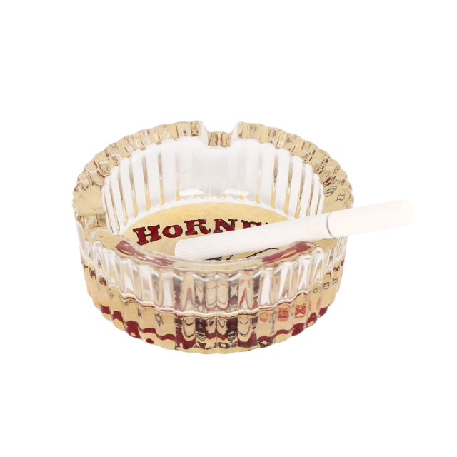 85mm HORNET Glass Ashtray – Round Heat-Resistant Smoking Tray