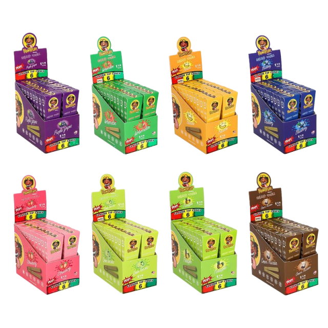 84mm Pre-Rolled Cones with 30mm Flavor Tips – 6 Cones/Box