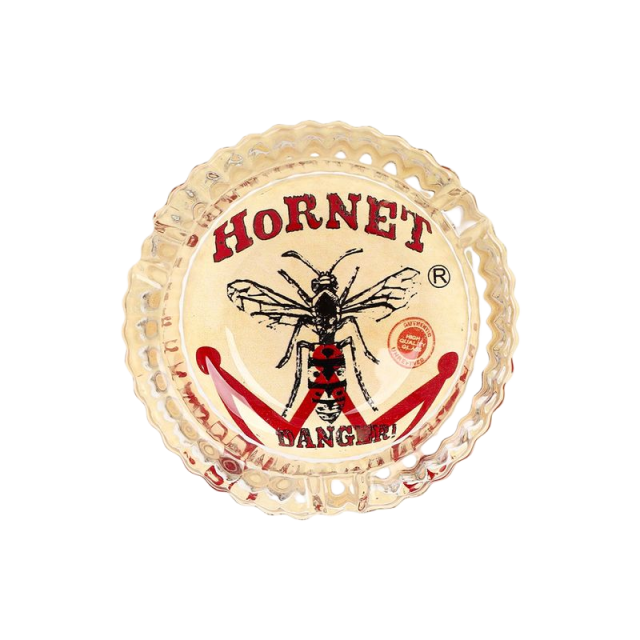 85mm HORNET Glass Ashtray – Round Heat-Resistant Smoking Tray