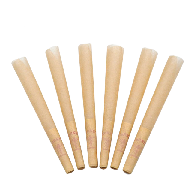 110mm HORNET Brown Pre-Rolled Cones with Tips – Unbleached Rolling Paper
